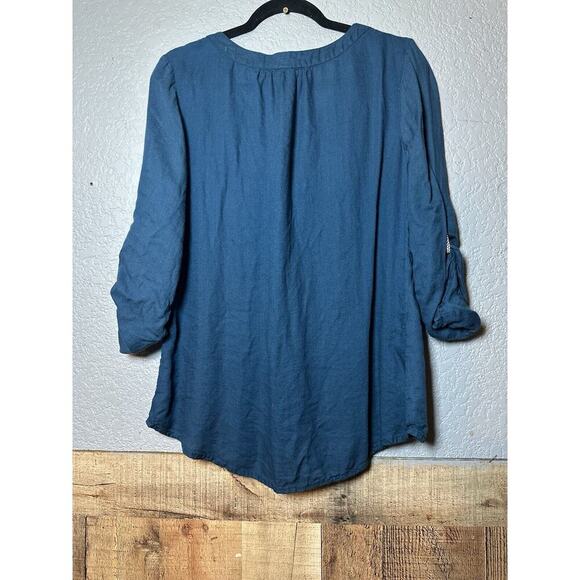 BKE x GIMMICKS Tasseled Peasant Top Womens Sz M Boho Bohemian Tasseled Hippie - Picture 5 of 12